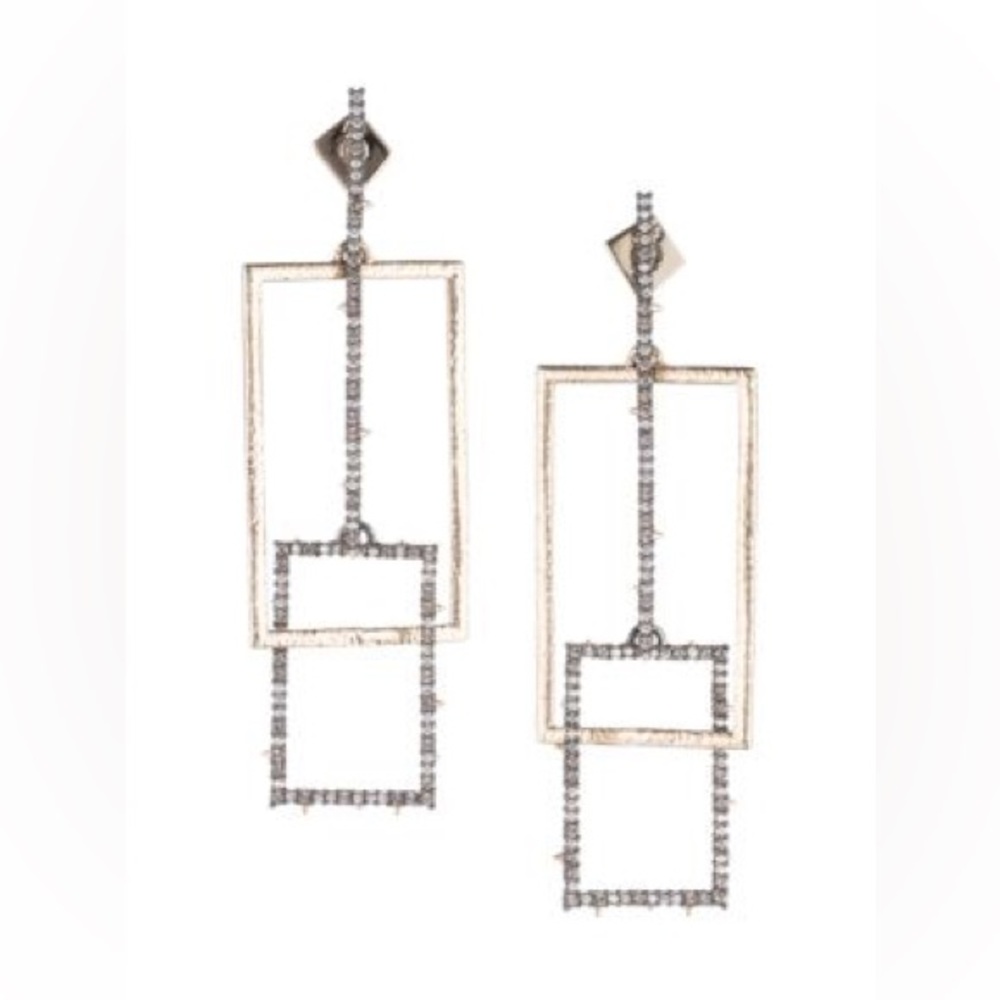 Alexis Bittar Brutalist Encrusted Link Earrings